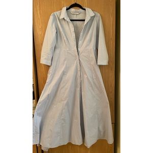 Zara maxi cotton stripe dress